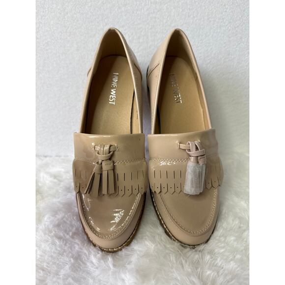 NWT Nine West Quimby oxfords loafers champagne tassel shoes 5.5 - Picture 6 of 12